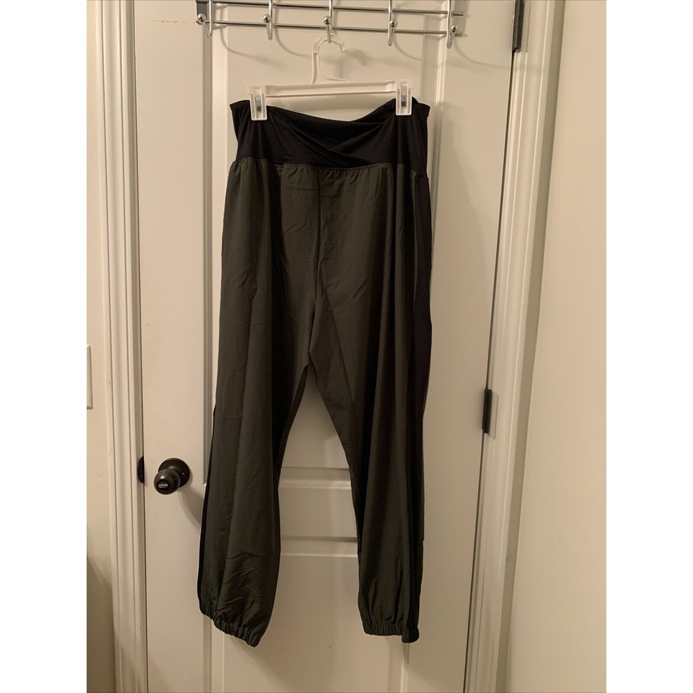 Isabel Maternity Women's Size XXL Active Wear Jogger Pants Olive Green …